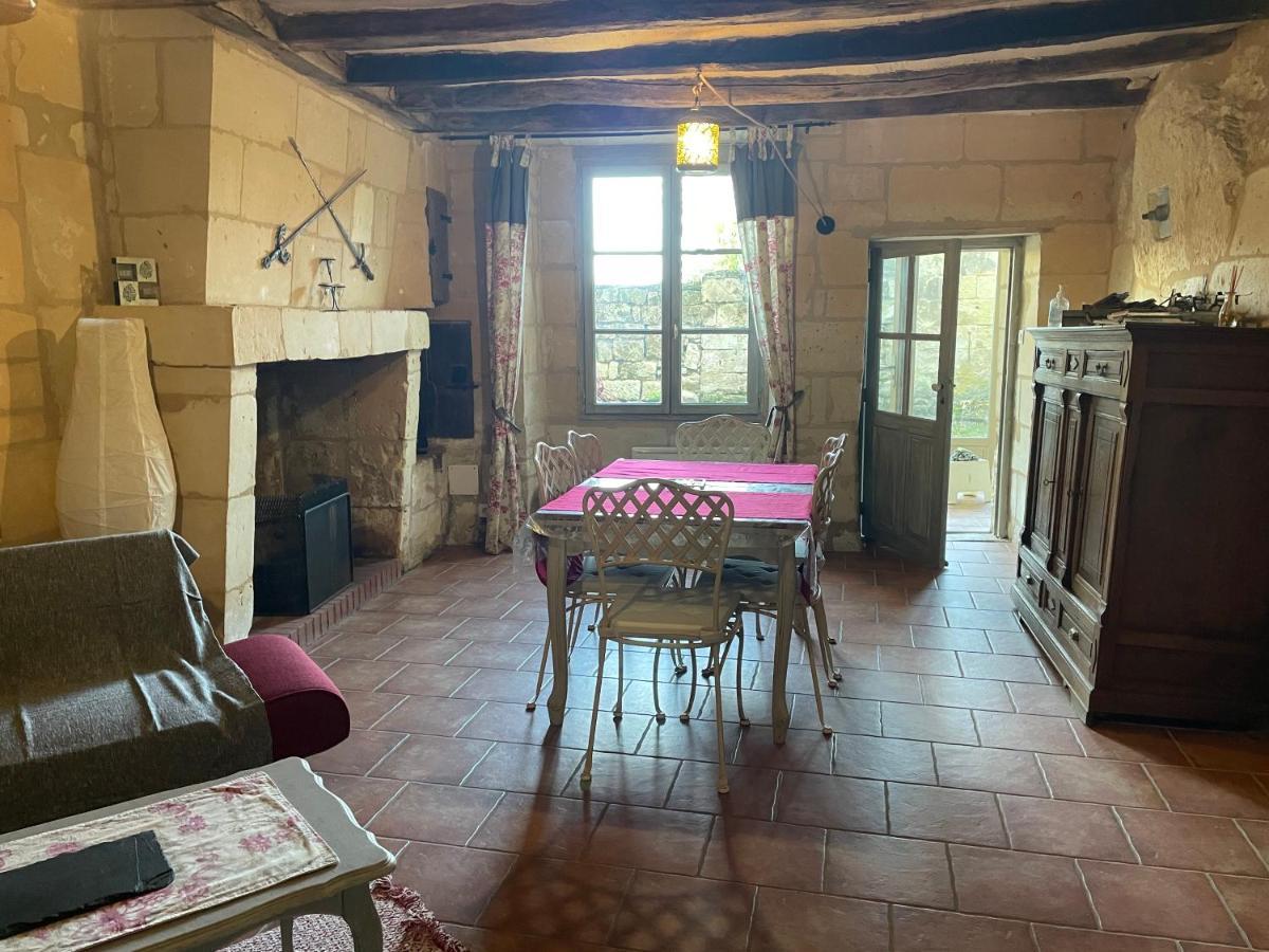 Vila L'Escale Troglo Au Bord De La Loire Souzay-Champigny Exteriér fotografie