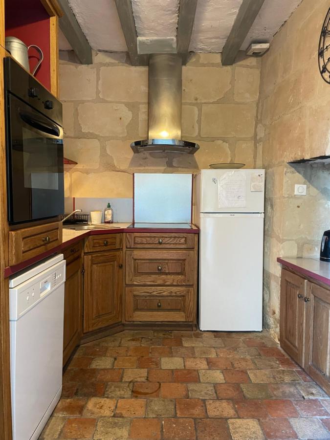 Vila L'Escale Troglo Au Bord De La Loire Souzay-Champigny Exteriér fotografie