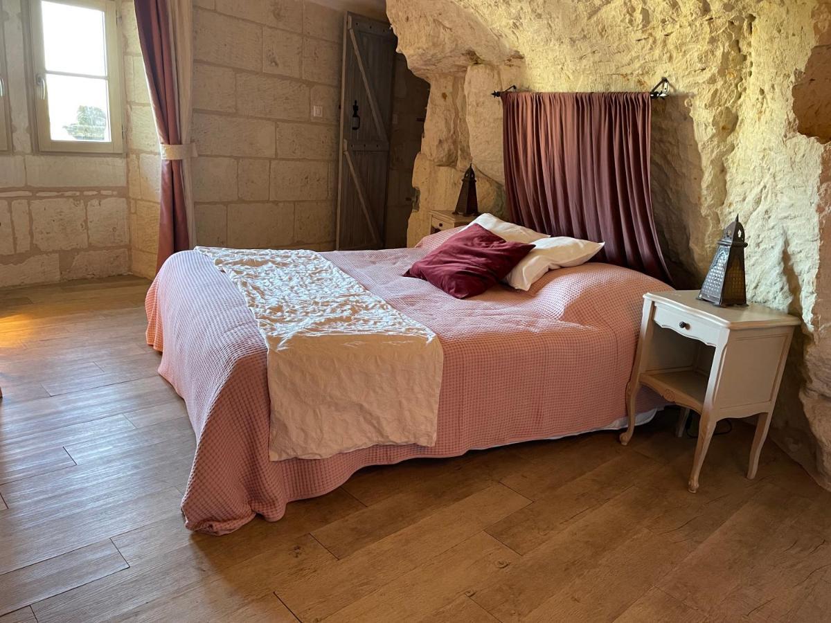 Vila L'Escale Troglo Au Bord De La Loire Souzay-Champigny Exteriér fotografie